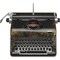 Maplefield Vintage Typewriter, Antique Typewriter Vintage, Easy Setup Manual Typewriters for Authors & Writers, Table Decor for Home or Office Fits Standard 8 x 11 Inch Paper Sheets (Antique Bronze)